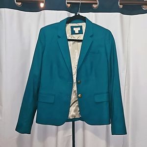 J Crew teal blazer